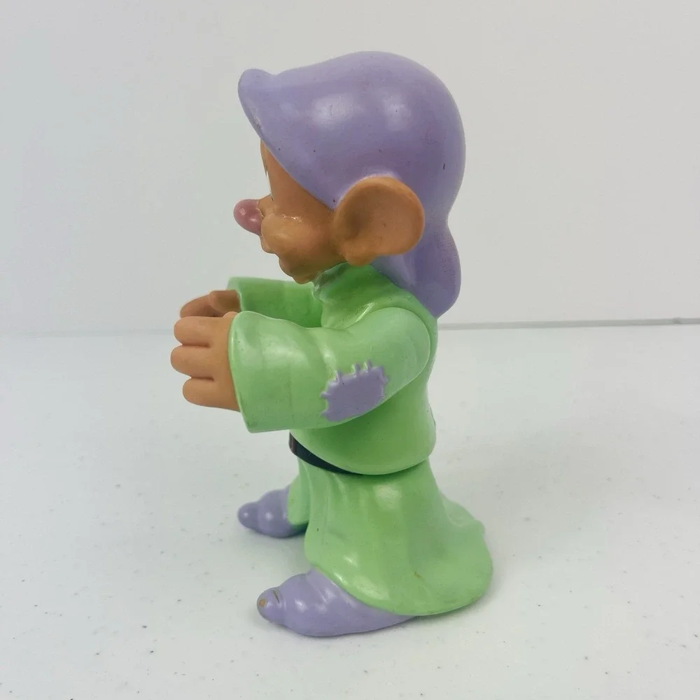 DOPEY Vintage Snow White and the Seven Dwarfs Vinyl Toy Doll Figure‎ Figurine 5